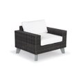 thumbnail image 3 of SAFAVIEH Couture Margarita Wicker Patio Armchair, Dark Grey/White, 3 of 6