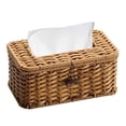 thumbnail image 1 of Rattan Rectangular Tissue Box Cover - Boho Decorative Woven Tissue Holder,Vintage Farmhouse Tissue Dispenser for Home, 1 of 5