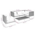 thumbnail image 4 of vidaXL 6 Piece Garden Lounge Set with Cushions Poly Rattan Dark Grey, 4 of 5