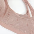 thumbnail image 3 of Bmisegm Women's Comfortable Transparent Shoulder Strap Bra Backless Cordless Design with Versatile Features for All-Day Sensation Pink 36, 3 of 6