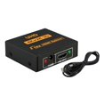 thumbnail image 1 of 4K @ 30HZ 1080P 3D 1 en 2 de 4K, HDCP 1 × 2 Splitter amplificador interruptor de vídeo de conmutador para 3D HDTV virgen + Sunnimix Splitter HDMI 1 en 2 fuera, 1 of 4