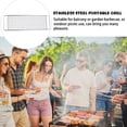 thumbnail image 3 of Grill Multi-function Mesh Campfire Grate Camping BBQ Net 304 Stainless Steel Grilling Vegetables Organizer Pouches, 3 of 6
