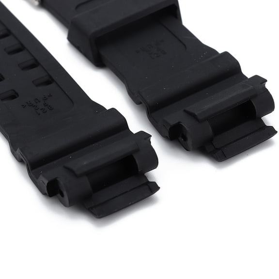 BIMZUC Comfort PU Watch Strap Replacement Band Compatible with Casio G-SHOCK GA-1000 GW-4000 G-1400 GW-A1000 Waterproof Sport Wristband with Metal Buckle Black 5.5-9.0 inches / 14-23 cm