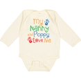 thumbnail image 3 of Inktastic Nanny and Poppy Love Me Grandkid Boys or Girls Long Sleeve Baby Bodysuit, 3 of 5