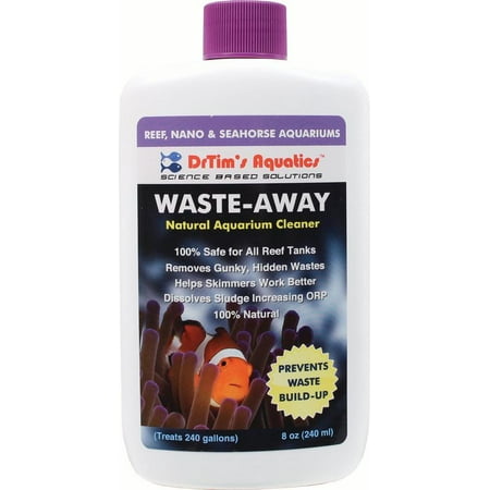 DrTim's Aquatics Waste-Away Natural Aquarium Cleaner for Reef and Nano Aquariums, 8-Ounce