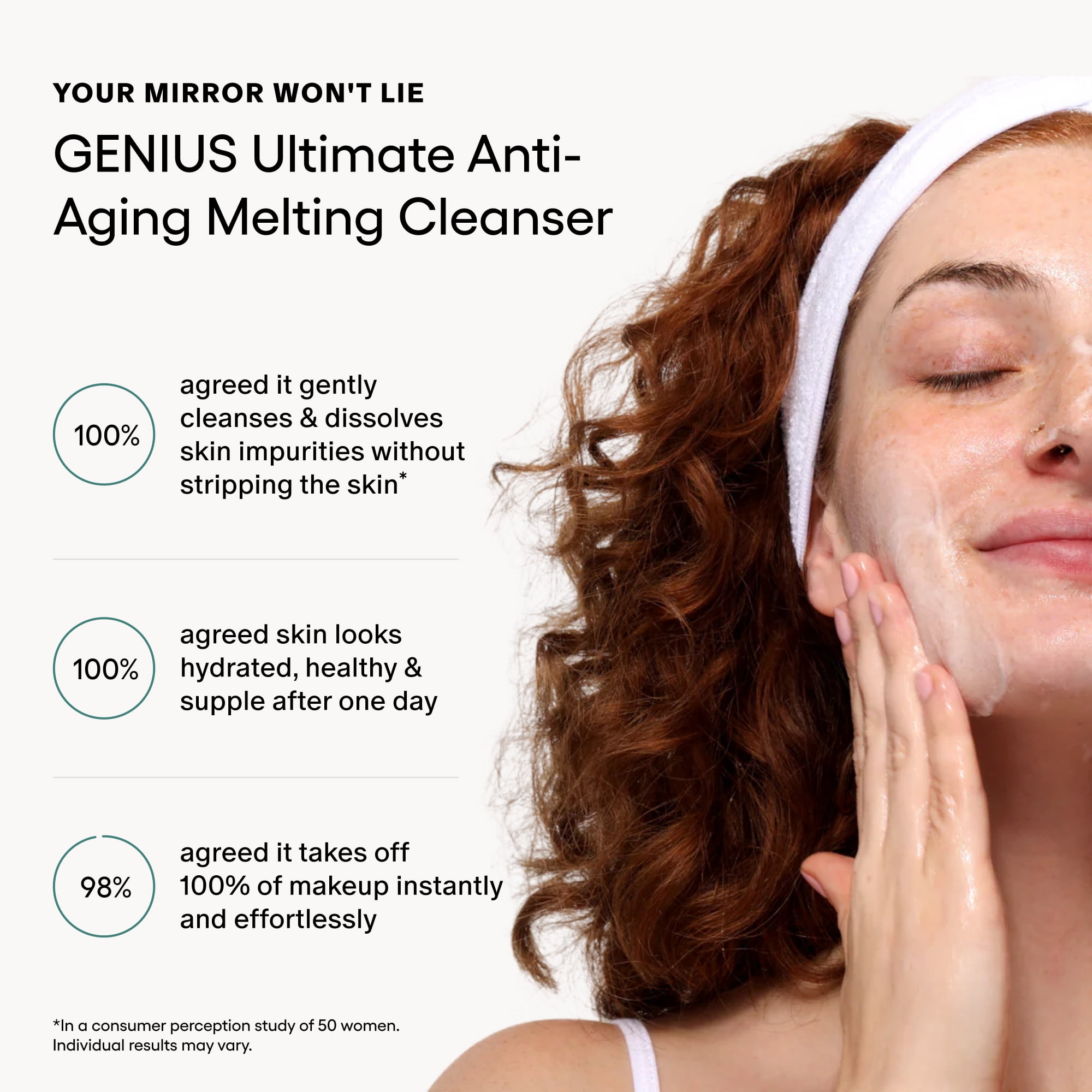 Algenist GENIUS Ultimate Anti-Aging Melting Facial Cleanser - Milky Cleansing Oil + Makeup Remover with Avocado Oil, Alguronic Acid and Microalgae Oil - Nourishes Skin + Improves Radiance (5 oz)