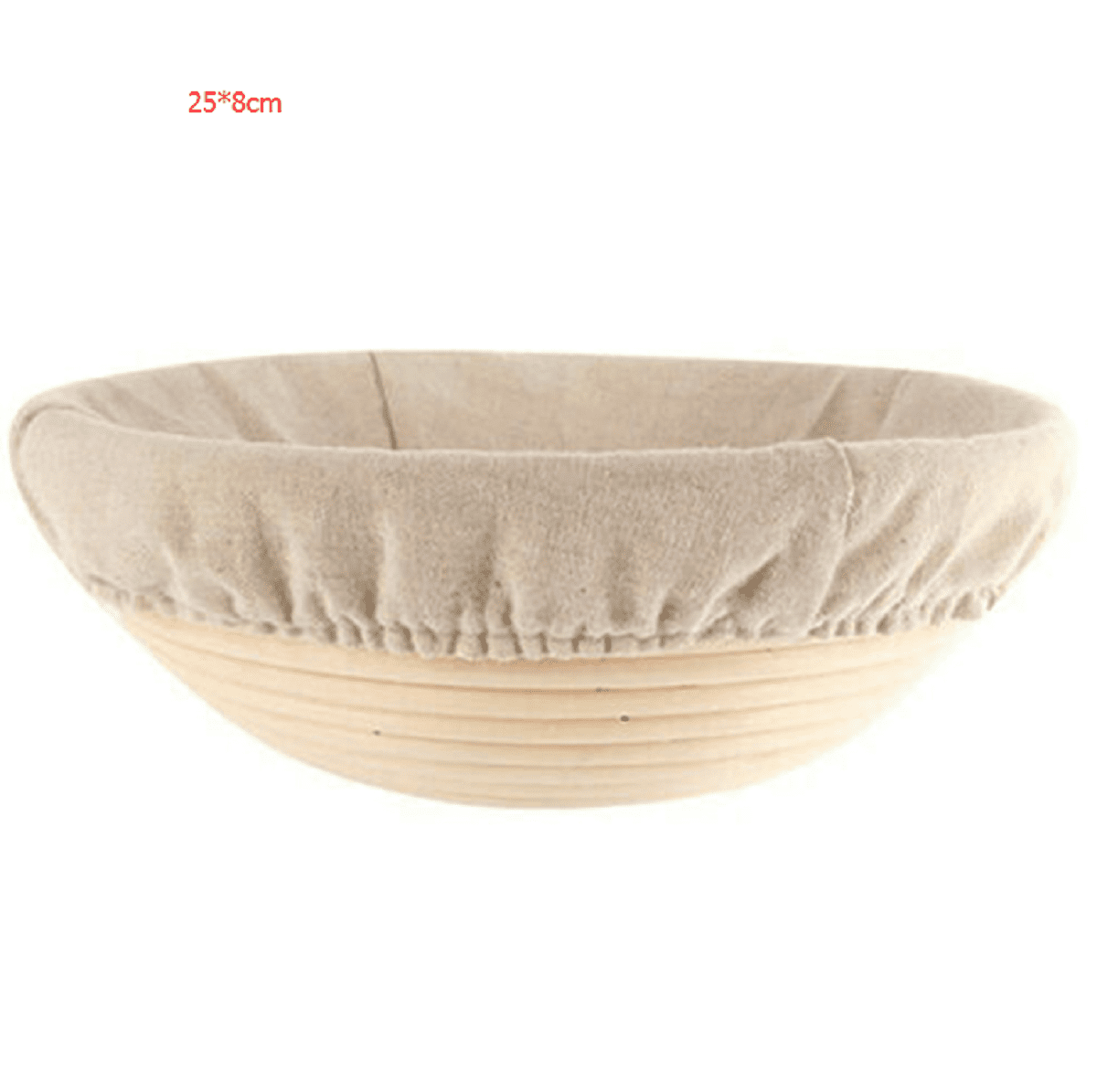 COUTEXYI Natural Rattan Bread Storage Basket Dough Fermented Baskets Kitchen Pastry Tool