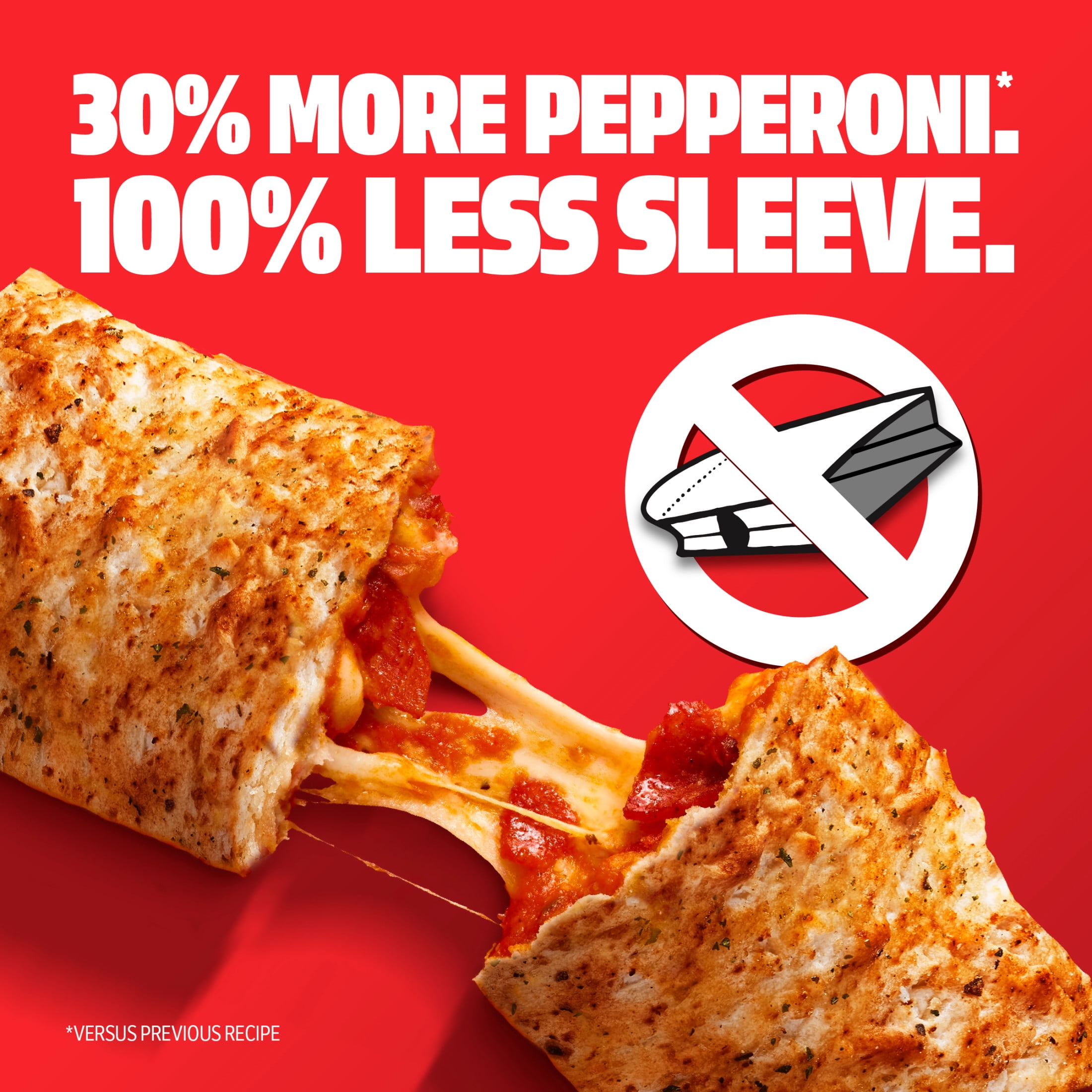 Hot Pockets Frozen Snacks Pepperoni Pizza Crispy Italian Style Crust Snacks, 22.5 oz, 5 Count Box  (Frozen)
