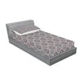 thumbnail image 2 of Ambesonne Paisley Fitted Sheet & Pillow Sham Set, Boho Floral Vintage, Twinxl, Multicolor, 2 of 2