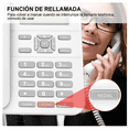 thumbnail image 4 of Teléfono Fijo  Bloosom Alambrico Casa Oficina Hotel Con Manos Libres Blanco, 4 of 5