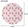 thumbnail image 2 of Round Tablecloth 60 x 60 Inch flower Spring Summer Round for Picnic Party Dinner Table Cover, 2 of 5