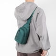thumbnail image 4 of New chest bag men's waterproof nylon shoulder chest bag - grey, 4 of 5