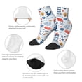 thumbnail image 6 of Bingfone Watercolor Nautical Design Patterned Men'S Women'S Casual Cotton Socks, 6 of 9
