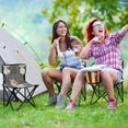 thumbnail image 6 of WOBOGO Little Angels with White Wings Pattern Camping Chair Convenient Four Corner Backrest Folding Stool Can Hold Up to 220lbs, 6 of 8