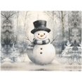 thumbnail image 2 of Christmas Tablecloth Rectangle - Merry Xmas Table Cloth with Christmas Snowman Print, Washable New Year Table Cover for Holiday/Picnic/Dining/Party Decoration, 60 X 84 Inch, 2 of 5