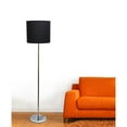 thumbnail image 6 of Simple Designs Brushed Nickel Drum Shade Floor Lamp, Black, 6 of 21