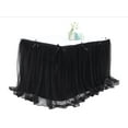 thumbnail image 1 of Table Tutu Skirt Home Textile Wedding Events Party Dining Decorations,Table Dress Birthday Party Halloween Dessert Table Solid mesh Pleated Table Cloth,190*76cm, 1 of 5