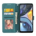 thumbnail image 4 of Feishell Moto G Power Case with Credit Cards Holder, Wallet Magnetic Crossbody Shoulder Strap Flip Stand Purse Premium PU Leather Cover For Motorola Moto G Power 2022, Darkgreen, 4 of 11