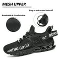 thumbnail image 5 of Mishansha Unisex Athletic Sneakers for Women Gym Running Shoes for Men Tennis Shoe Walking Training Sport Black 10 women/8 men, 5 of 10