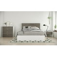 thumbnail image 5 of Nexera Modern 1 Drawer Bedroom Nightstand in White and Bark Grey Finish, 5 of 8