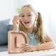 thumbnail image 5 of Piggy-Bank for Kids Boys Girls Large Piggy Banks 26 English Alphabet Letter,Personalized Wooden,Transparent Money Saving Box (1 Pc), 5 of 9