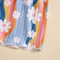 thumbnail image 7 of Futezty Girls Summer Outfits, 4th of July Baby Girl Outfits Toddler Girl Summer 2PCS Outfits Sleeveless Suspender Floral Top Yellow Shorts Set, 7 of 7