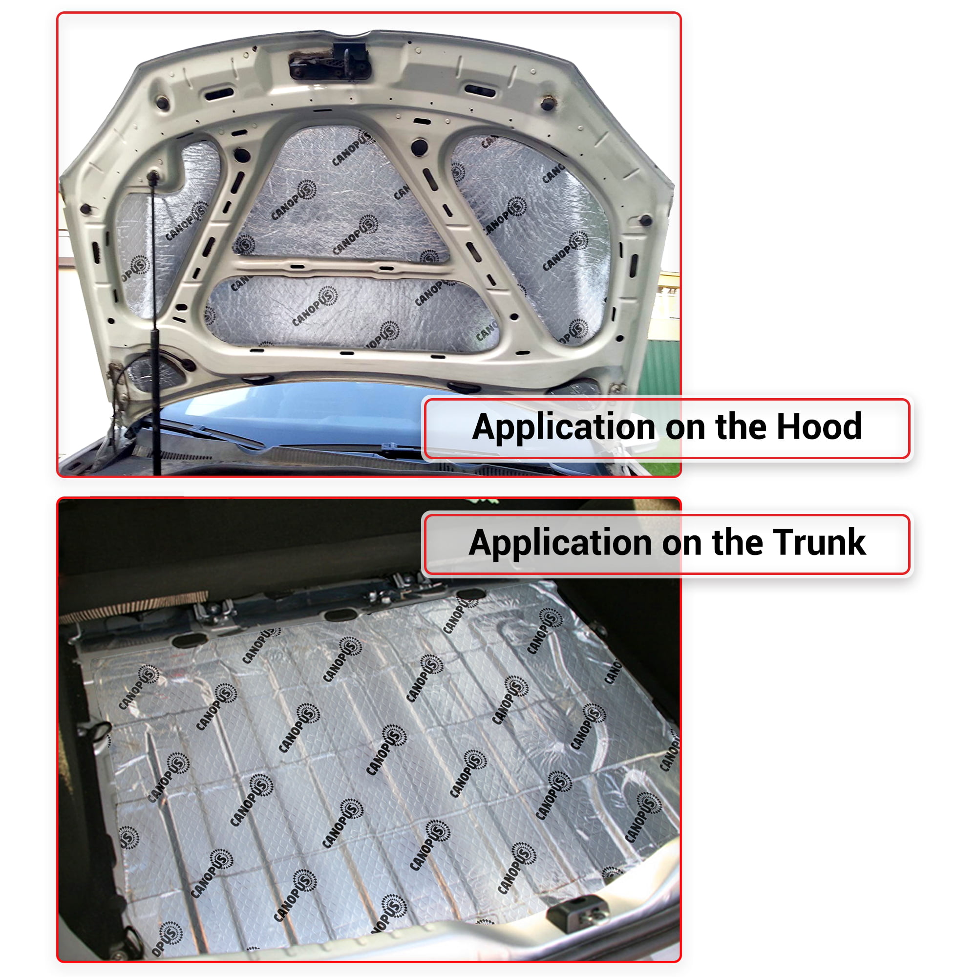 80 mil 10 sqft car Sound deadening mat Butyl Automotive Sound Deadener Audio  Noise Insulation and dampening 