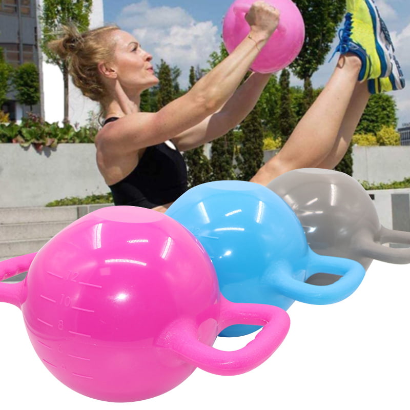 Details about   Yoga Water Kettlebell Water Filled Double Ear Handle Household Weight Sport Tool 