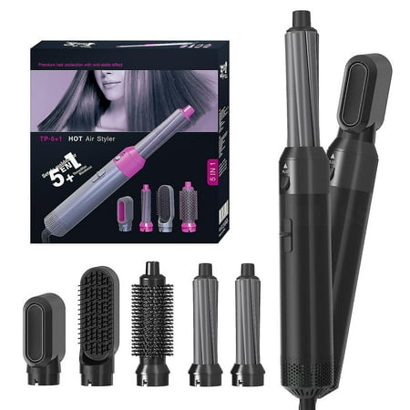 Professional 5 In 1 Hot Air Styler Electric Hair Dryer Straightening(05)