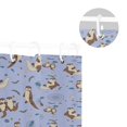 thumbnail image 5 of Yayeee Shower Curtain with Hooks 72"x72" Waterproof Fabric Bathroom Hanging Decor, Cartoon Otters Pattern, 5 of 5