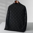 thumbnail image 5 of Suéter de cuello alto de alta gama para hombre, suéteres navideños suaves y cálidos, jersey de cachemira informal, otoño e invierno, 8XL, 7XL, 6XL, 2023, 5 of 5