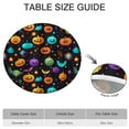 thumbnail image 6 of Halloween Themed Elastic Tablecloth - Waterproof Fitted Cover with Full Moon Black Cat Print,52 inch Round Elastic Tablecloth, 6 of 7