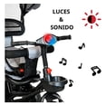 thumbnail image 2 of Triciclo Evolutivo Para Niños Tipo Carriola Asiento 360° 7 En 1 Luz Basico Gris, 2 of 5
