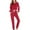 Red 2 piece outfit for women, variant on Wycnly Womens Two Piece Outfits Long Sleeve Pullover Sweatshirts and Drawstring Pocket Jogger Pants Tracksuits Casual Solid Sweatsuits Lounge Set under $5