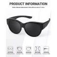 thumbnail image 3 of Polarized Fit Over Sunglasses for Women Trendy Overszied Frame Shades (2 pack), 3 of 10
