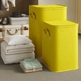 thumbnail image 6 of 180L Large Foldable Clothes Storage Bag, Fabric Storage Bin Closet Organizer with Reinforced Handles for Blankets, Comforters, Bedding, Home Dorm（1 Pack）, by Zovey, 6 of 7