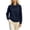 Navy, variant on Women's Polo Shirts Long Sleeve Golf Shirt Lightweight Tennis Shirts office Loose Tunic Blouses Work Shirts Spring Fall Shirt White