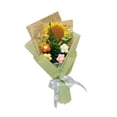 thumbnail image 2 of Lipstore Completed Crochet Flowers Bouquet Birthday Gift Artificial Flowers Green, 2 of 8