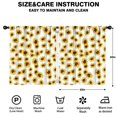 thumbnail image 2 of Blackout Kids Curtains,White Sunflower Childrens Insulated Curtains Set Of 2,Bedroom Essentials,Toddler Room Decor 52x63in(132x160cm), 2 of 4