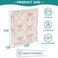 thumbnail image 6 of ALAZA Bows Checkered Hardcover 3 Ring Binder 1.5" Round Rings Interior Pockets Binders Organizer 1 Pack, 6 of 9