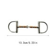 thumbnail image 4 of Maoww Inoxydable Résistant à l'Usure Léger Double Joint D Bit avec des Rouleaux de Cuivre Équipement d'Équitation Pratique pour Sac de Cheval Bouche/13.3cm, 4 of 7