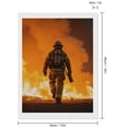 thumbnail image 2 of Diamond Art Kit for Adults, Firefighter Battling Intense Blaze Diamond Painting for Adults Beginners, 5D DIY Diamond Art Painting Kits, Colorful Diamond Painting Craft for Home Decor 12x16, 2 of 7