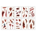 thumbnail image 3 of 10 Sheets Tattoo Sticker Realistic Temporary Tattoo Body Sticker for Halloween, 3 of 6