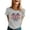 Grey, variant on Women's USA 250th Anniversary Shirt Christian Cross One Nation Under God Shirts