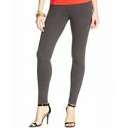 HUE Women's Cotton Leggings, Graphite Heather, Medium