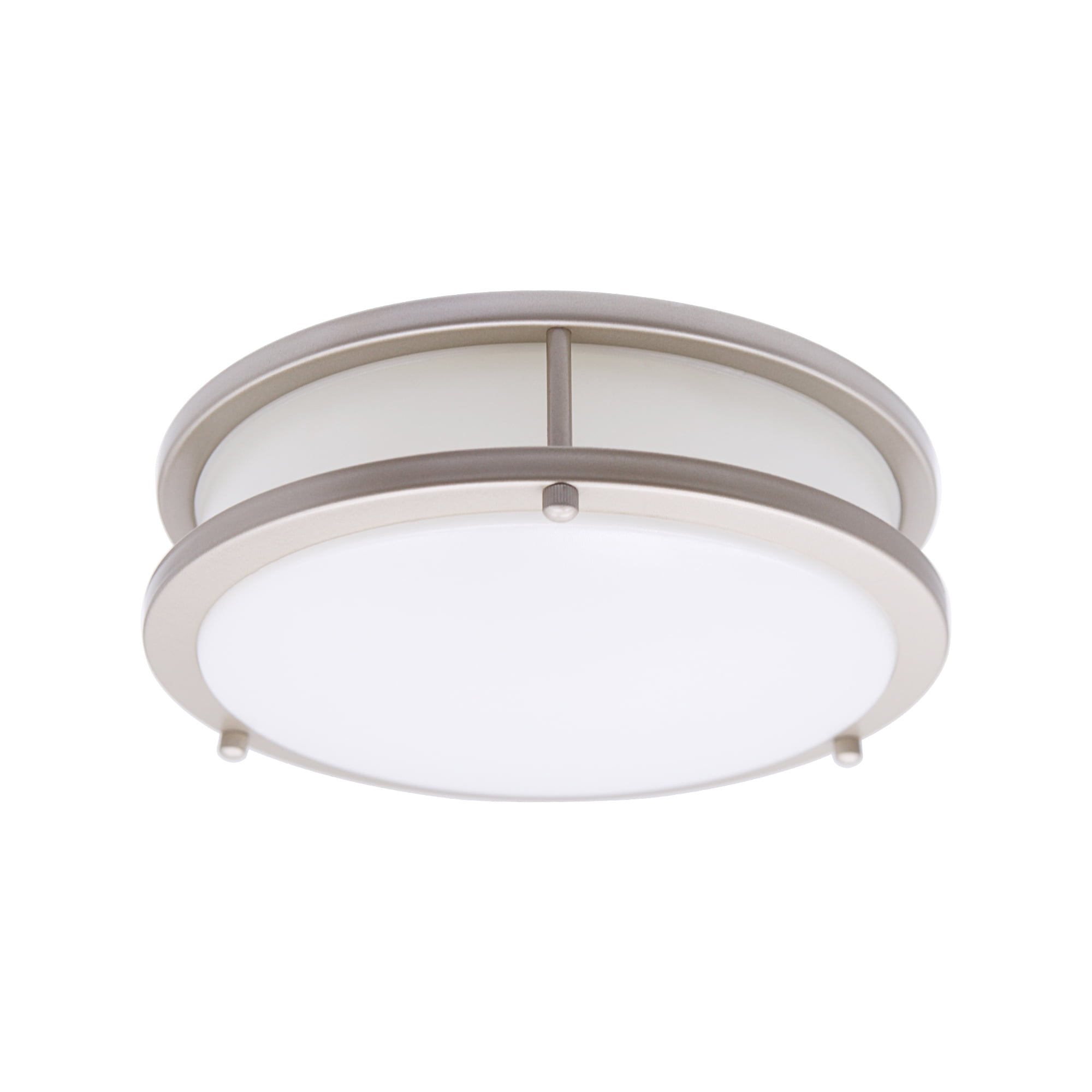MingBright Modern LED Flush Mount Ceiling Light Fixture with Remote 12-Inch Round Close to Ceiling Light, Dimmable Ceiling Light for Kitchen, Living Room, Bedroom, Garage Hallway 4000K White