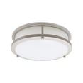 thumbnail image 6 of MingBright Modern LED Flush Mount Ceiling Light Fixture with Remote 12-Inch Round Close to Ceiling Light, Dimmable Ceiling Light for Kitchen, Living Room, Bedroom, Garage Hallway 4000K White, 6 of 11