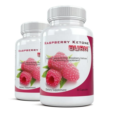 Raspberry Ketone Burn - Highly Concentrated Natural Weight Loss Supplement & Appetite Suppressant, 30 capsules (2 (Best Raspberry Ketones Brand)