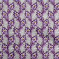 thumbnail image 1 of oneOone Cotton Poplin Twill Purple Fabric Feather Sewing Craft Projects Fabric Prints By Yard 56 Inch Wide, 1 of 4