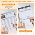 thumbnail image 2 of Monthly Bill Payment Checklist: Bill Tracker Notebook With Spiral Binding 8"x10" The 4-Year Guide for Families & Money Managers, 960 Billing Records Included (Gold), 2 of 7